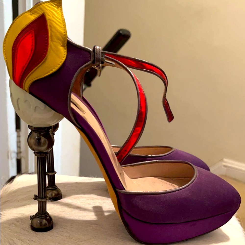 Miu Miu vintage candle stick heel pumps 39